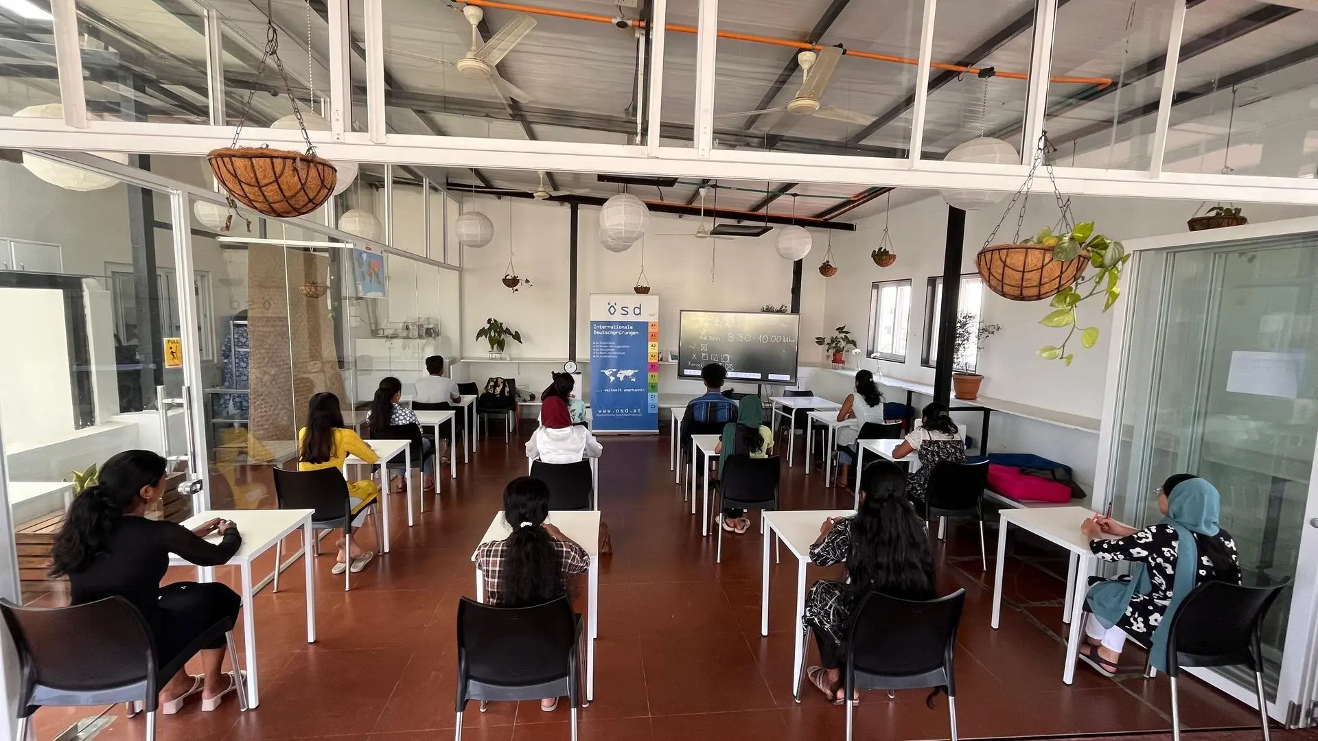 Room for the Exam, to fullfill the requirement to have at least 1m Distance between the Tables